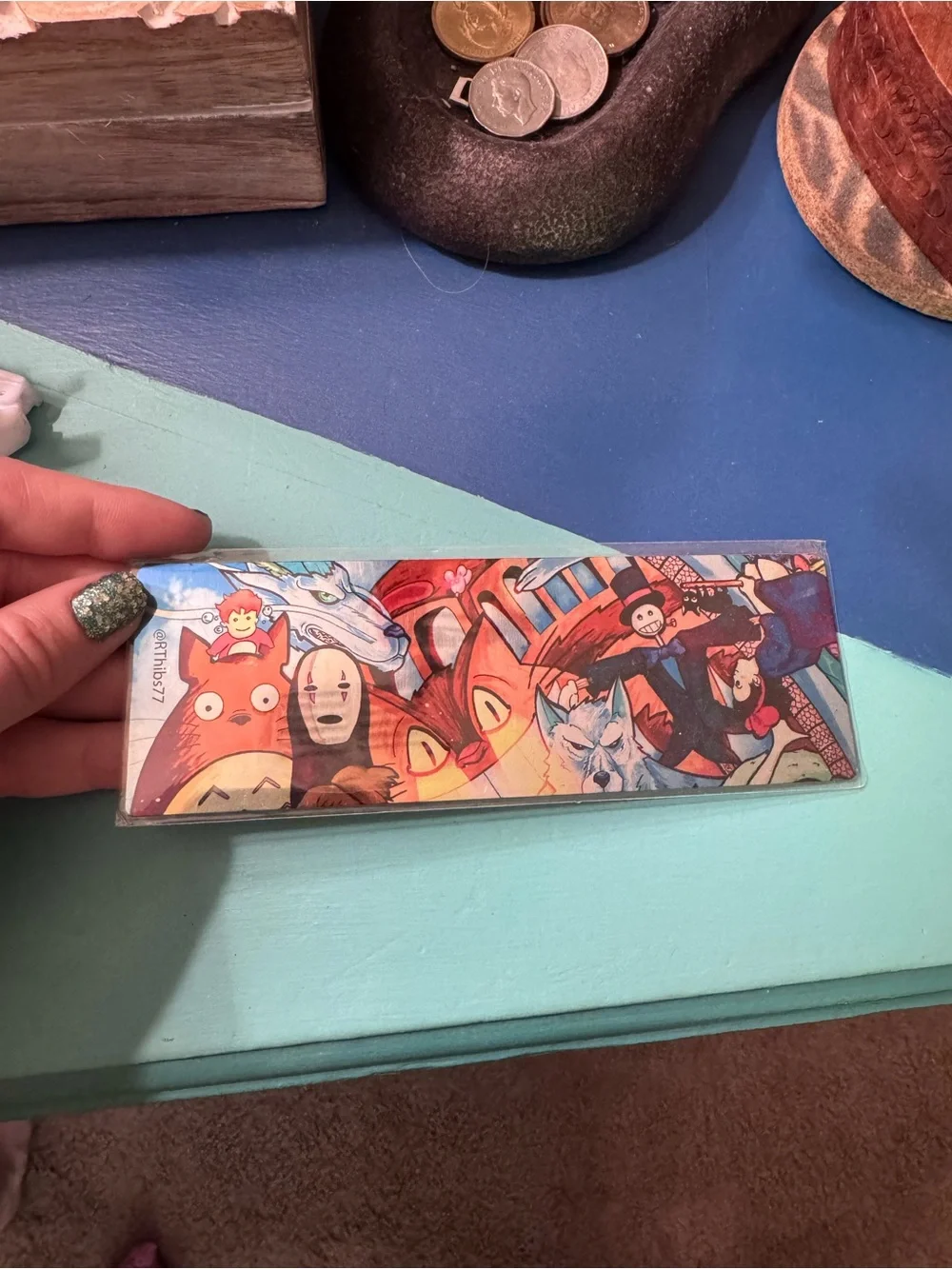 Studio Ghibli Collage Metal Bookmark Multicolor New